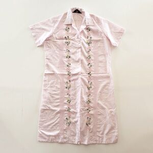 Jack Guayabera Light Pink Embroidered Women's Dress